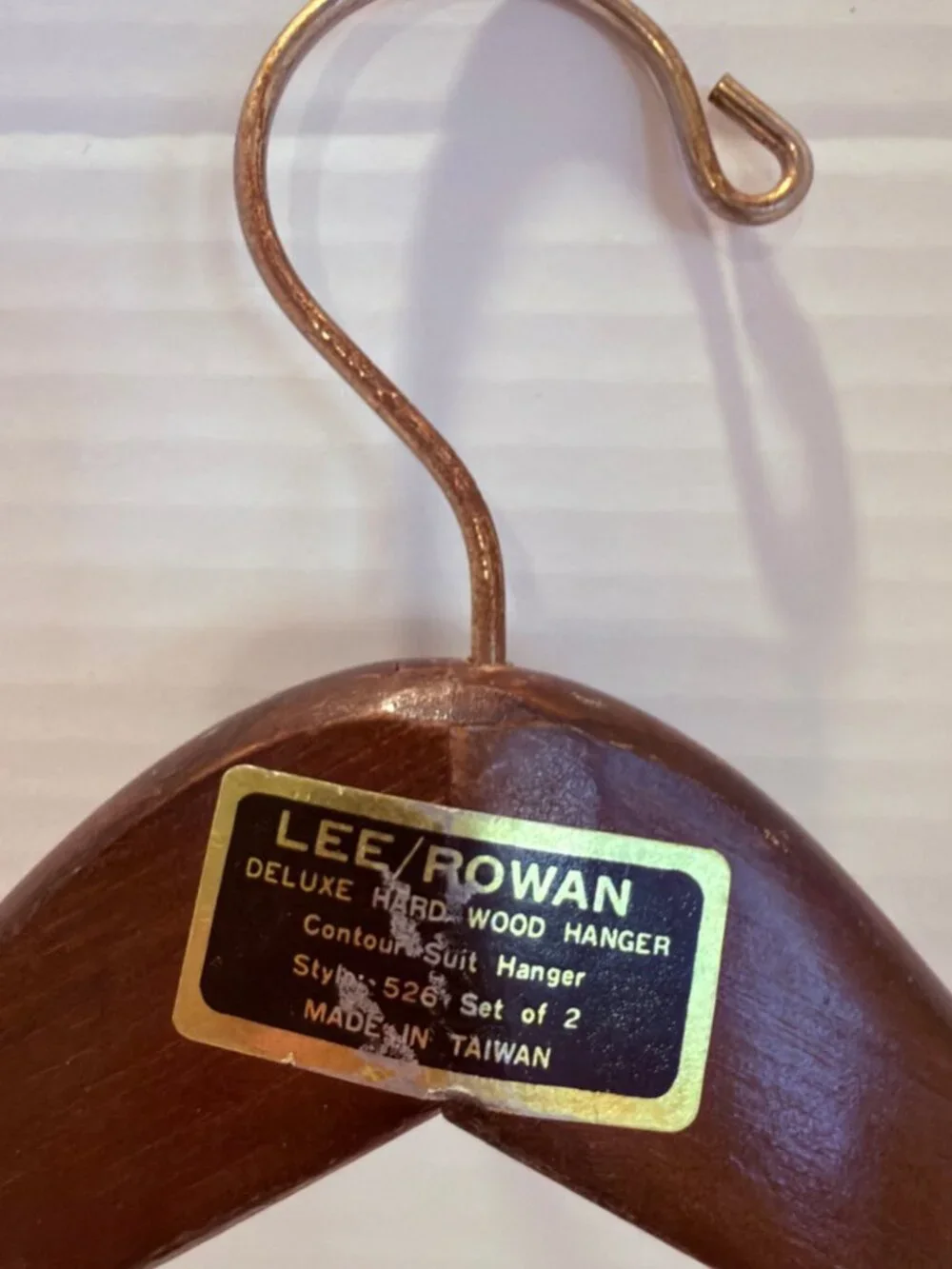 Lee Rowan Mid Century Modern Heavy Wooden Clothes Hanger